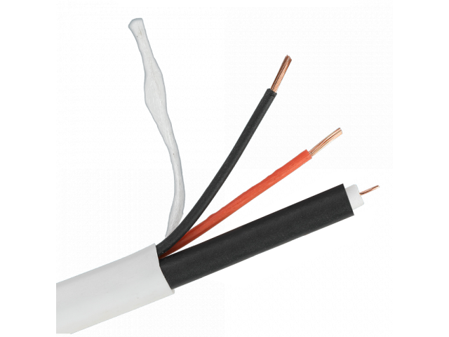РК 75+2х0,5 (48) PVC кабель комбинированный для видеонаблюдения, для внутренней прокладки, м