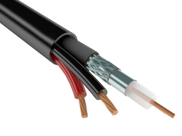 КВК-2П 2х0,5 Э (УралКабМедь) кабель комбинированный для видеонаблюдения, для внешней прокладки, м