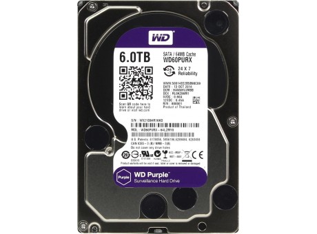 6ТБ Жесткий диск WD Purple (WD60PURZ) SATA 6 Гбит/с