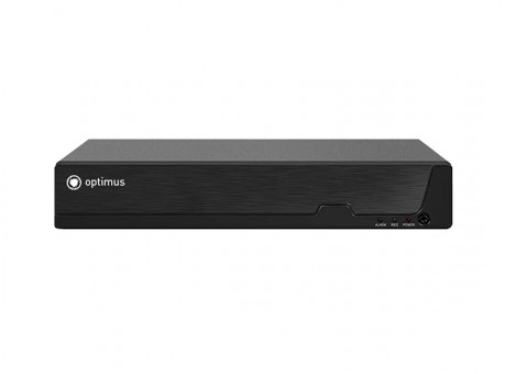 Гибридный видеорегистратор 4-х канальный Optimus AHDR-4004L_V.1 до 8Мп, 1 SATA до 14 Тб