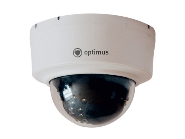 Внутренняя IP Видеокамера Optimus IP-E024.0(2.8)MP купольная  1/3” 4Мп Progressive Scan CMOS SC401AI