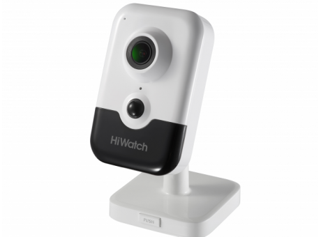 Кубическая IP-видеокамера HiWatch IPC-C042-G0/W 2.8 мм, 4Мп, с микрофоном, EXIR-10м,