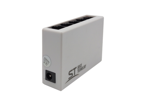 Коммутатор ST-ES51, 5х10/100 Мбит, Uпит(В): 5...13В (±10%), от 0°C до +40°C, пластик.