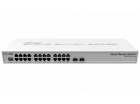 Коммутатор MikroTik CRS326-24G-2S+RM 24п,управляемый,1000 Мбит/сек, 100 Мбит/сек, 10 Гбит/сек, SFPx