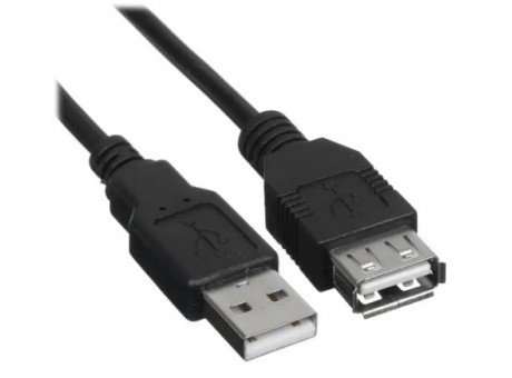 Кабель активный USB 2.0 A(M) - USB A(F), 2m, DEXP [UamUafBSi200V2] черный