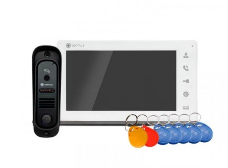 Комплект видеодомофона Optimus Leader 2.0 IK-7.0 (w+b)