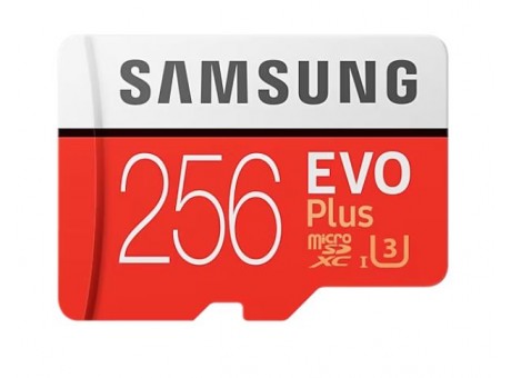 Карта памяти Samsung EVO Plus microSDXC 256 ГБ [MB-MC256HA/RU]