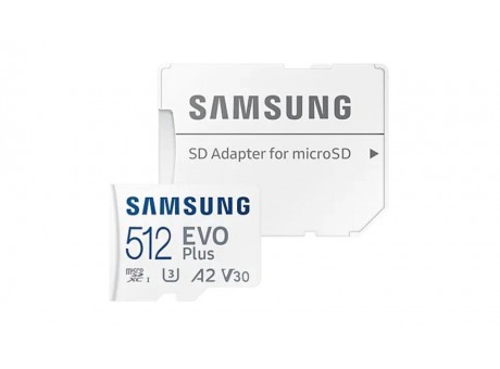 Карта памяти Samsung EVO Plus microSDXC 512 ГБ [MB-MC512SA/EU] + adapter