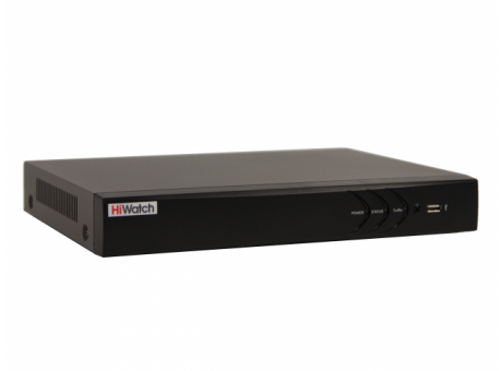 Гибридный регистратор 8-ми канальный HiWatch DS-H208UA(C) с AoC до 8Мп, 2 SATA3 до 10Тб, H.265 Pro+