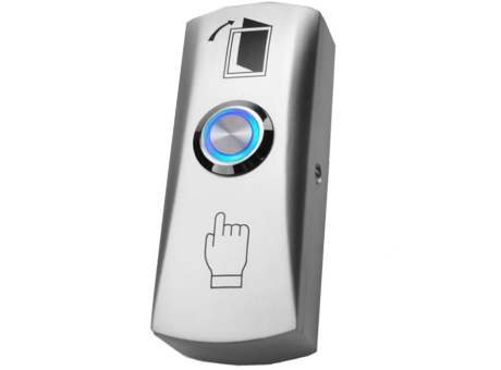 TS-CLICK light (серебро), Кнопка выхода накладная, металическая, с подсветкой