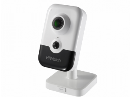IP-камера HiWatch DS-I214W(B), 2.8 мм, 2 Мп, кубическая, Wi-Fi, микрофон, динамик, EXIR10 м, MicroSD