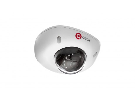 Уличная IP-видеокамера Qtech QVC-IPC-403A 2.8мм, 4Мп, мини-купольная антивандальная с микрофоном