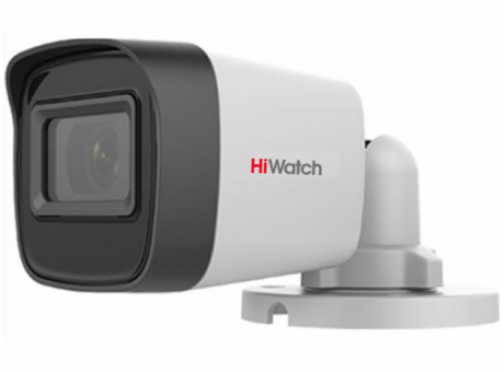 Уличная видеокамера HiWatch DS-T500 (C) 2.8мм, 5Мп, цилиндрическая EXIR-30м, IP67