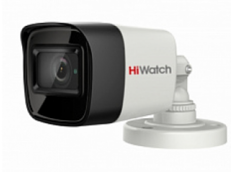 Уличная видеокамера HiWatch DS-T800(B) (2.8 mm) 8Мп уличная цилиндрическая HD-TVI камера ИК 30м