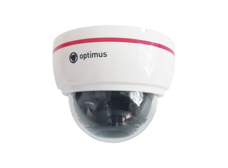 Видеокамера Optimus AHD-H022.1 2.8-12мм E_V.2, 2.1 Мп, внутренняя купольная, ИК-20, пластик